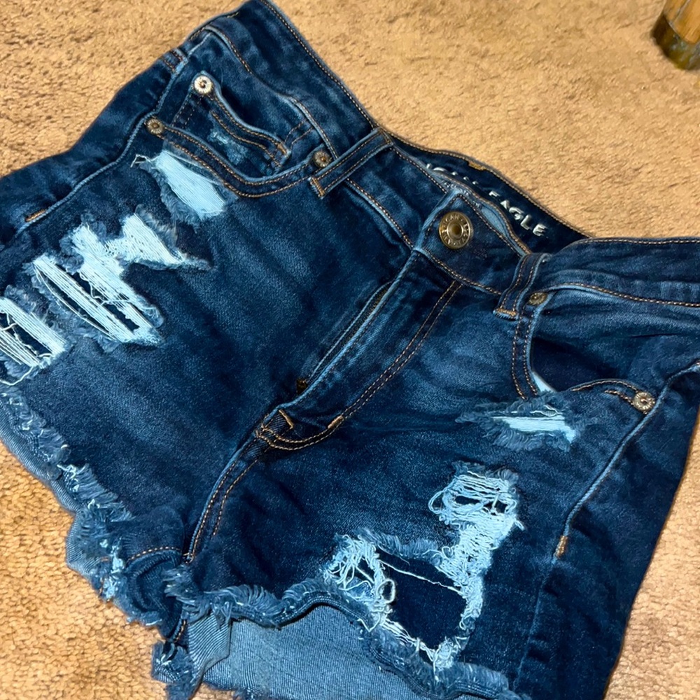 American Eagle Next Level Stretch Ripped Shorts